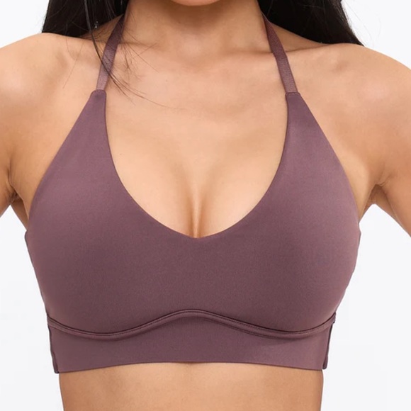 NWT Buffbunny Sultry sports bra, size L, Mocha Berry - Picture 2 of 10